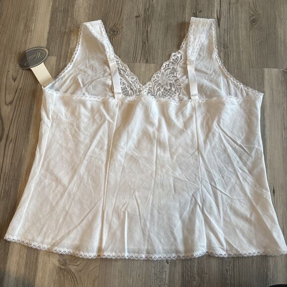 NWT Vintage Wonder Maid Cotton Lace Trim Cami Made In uSA Size 40 - Picture 7 of 12